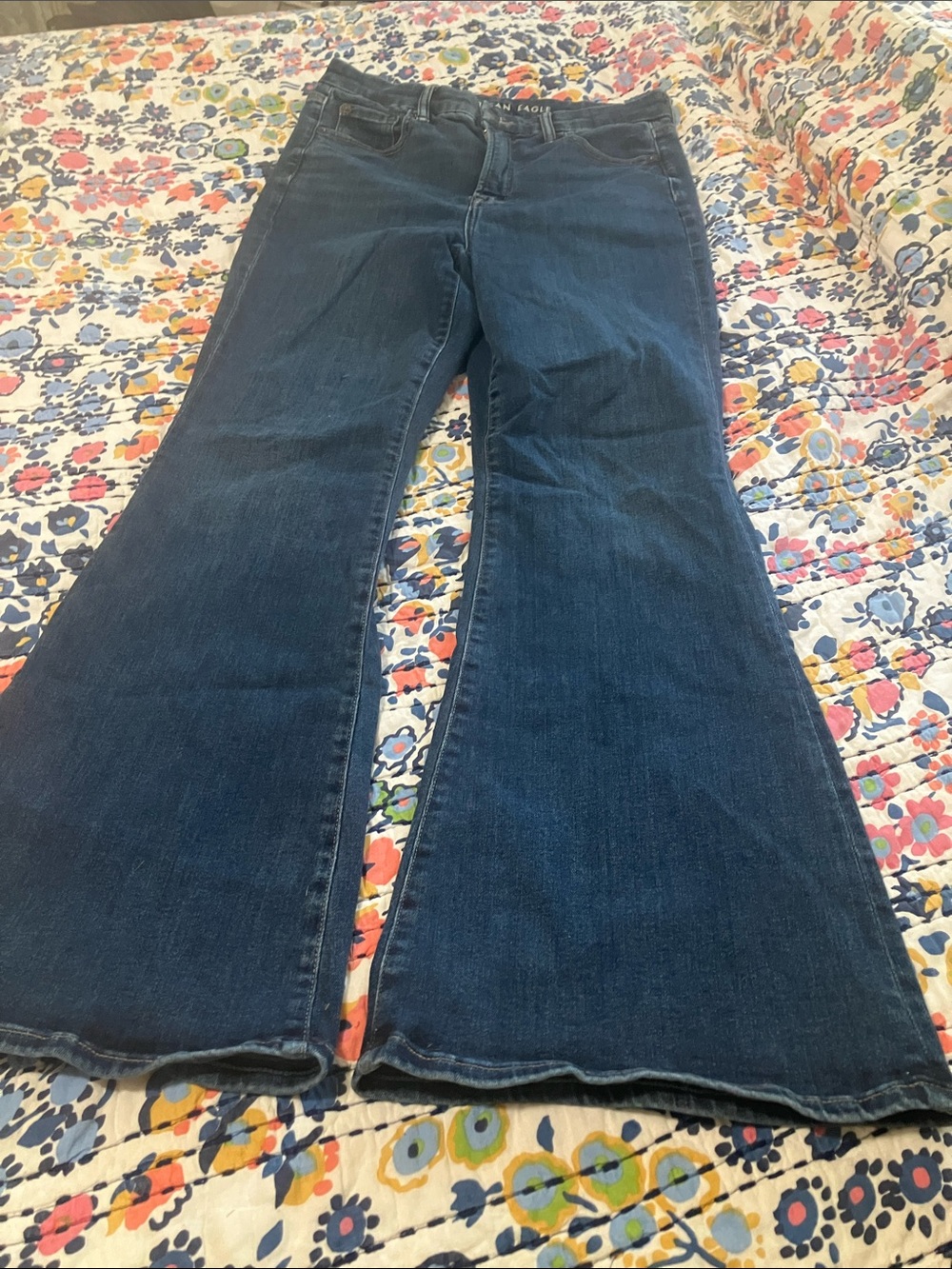 American Eagle Outfitters Dark Blue Flare Jeans